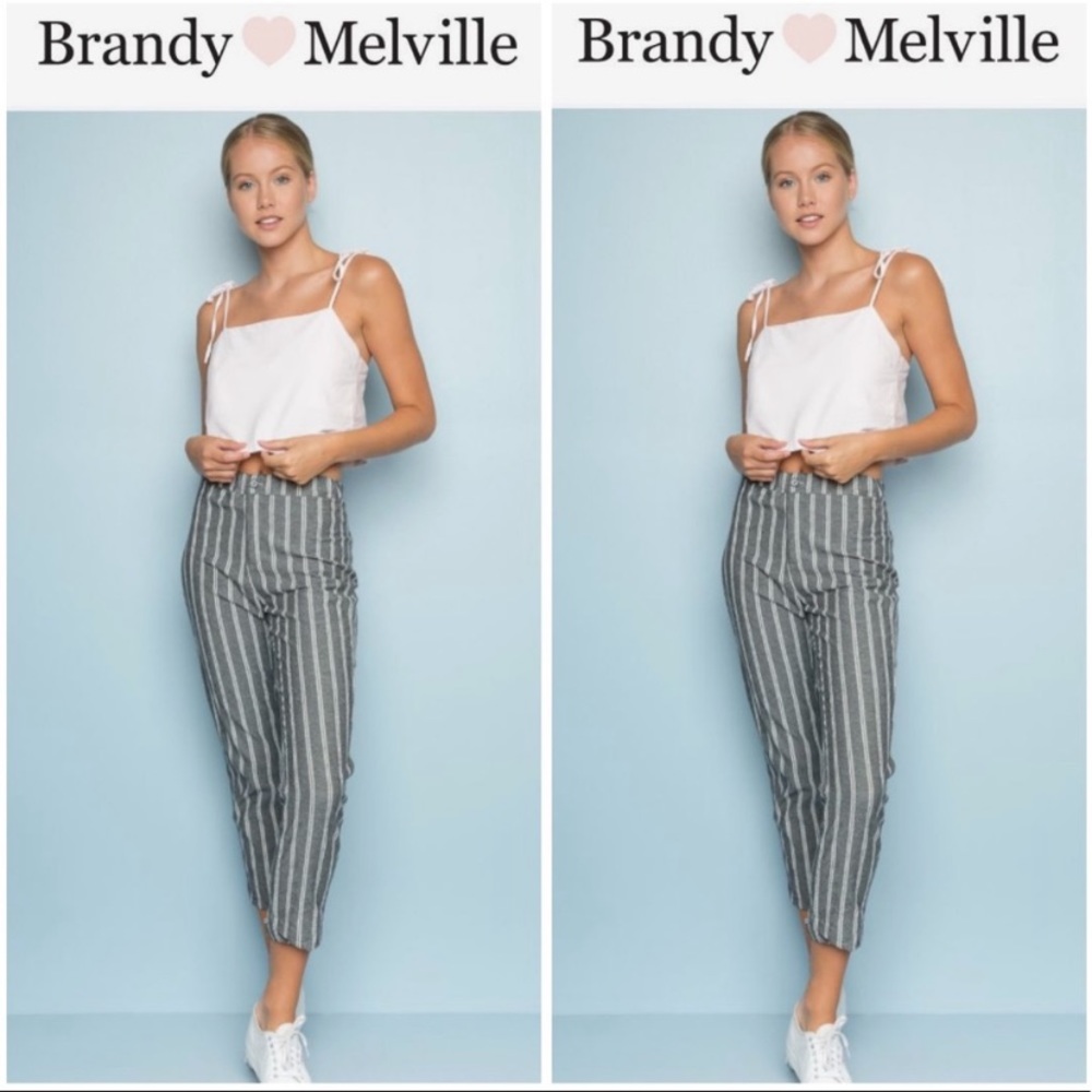 Brandy Melville x J. Galt striped Tilden pants